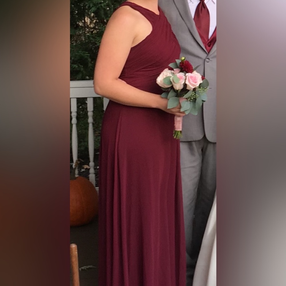 Maroon formal dress